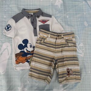 Mickey Mouse Polo and Shorts Set